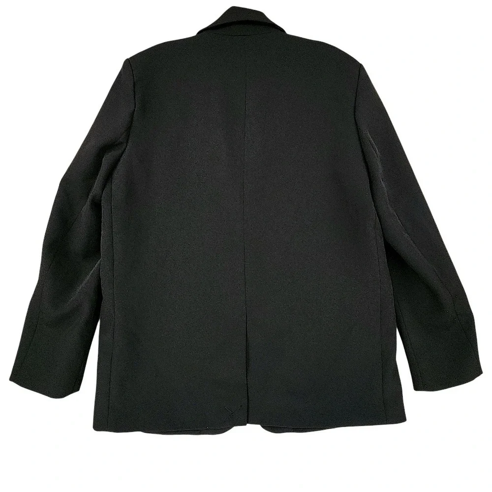 Steve Madden Blazer M Men Black Single Button Professional Career Minimalist NEW